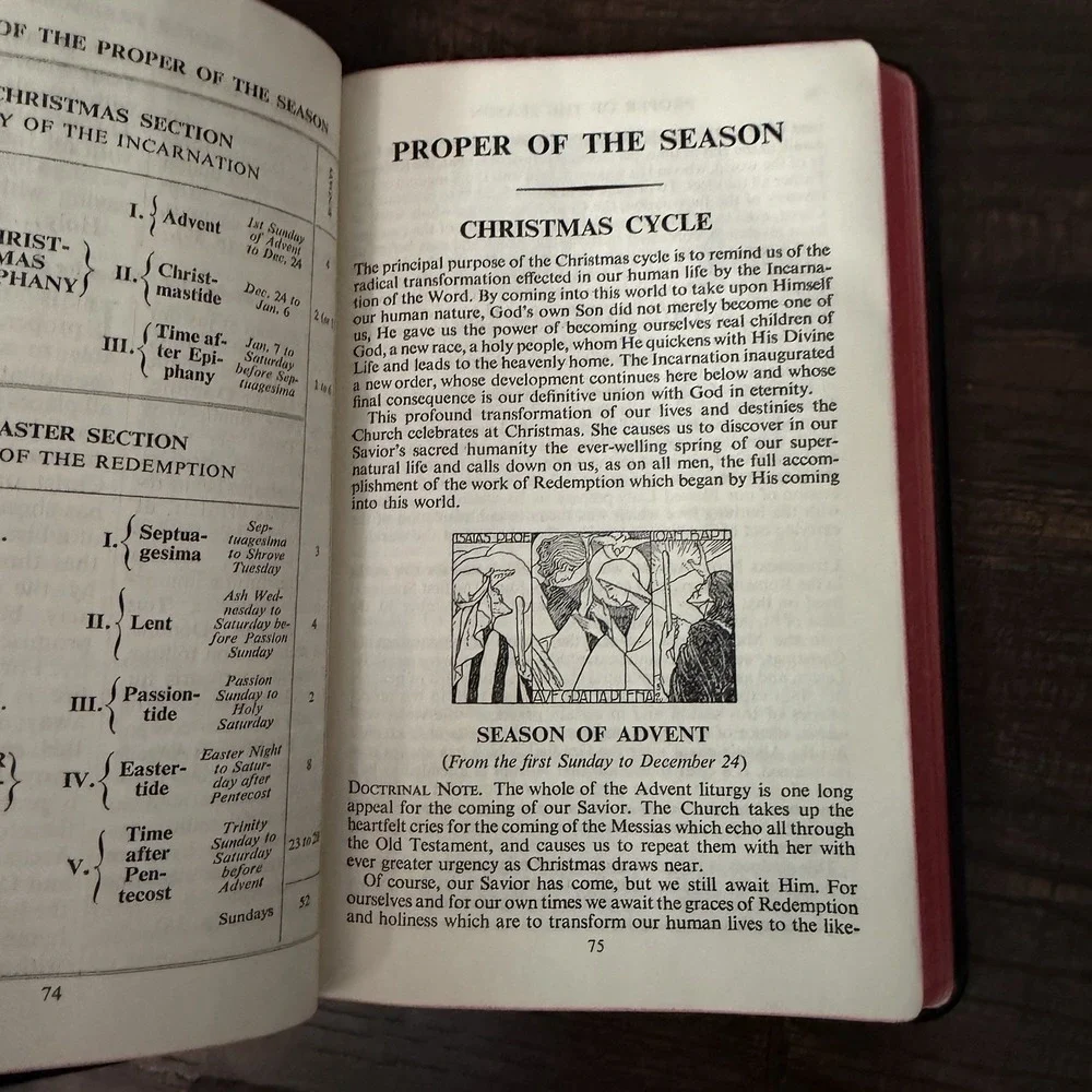 VTG Saint Andrew Daily Missal 4 Volumes Set Dom Gaspar Lefebvre 1959 Catholic